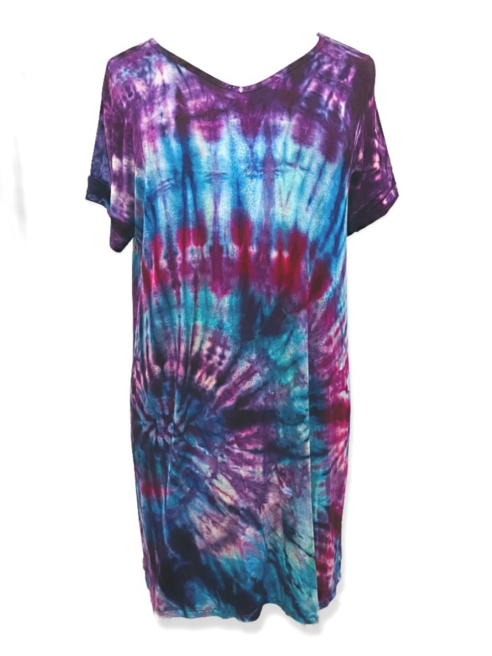 Custom Tie Dye Chelsea T Shirt Dress XL